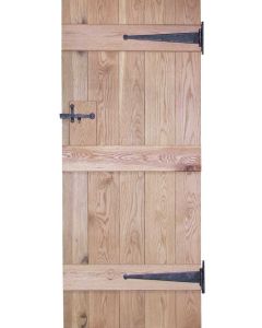 Solid Oak Rustic Ledged Door