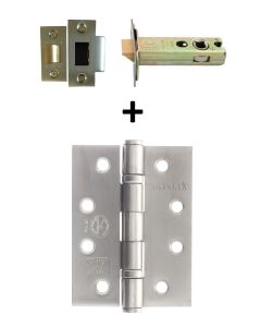 4" Fire Rated hinge and Latch Pack