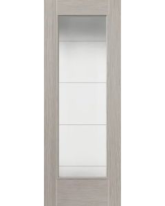 Tigris Light Grey Full Glazed Laminate Internal Door