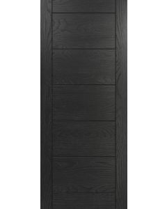 Deanta Seville Brushed Black Oak FD30 Internal Door