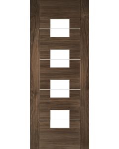 Valencia Glazed Prefinished Walnut Door