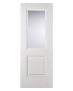 Arnhem White Primed 2 Panel Glazed Internal Door