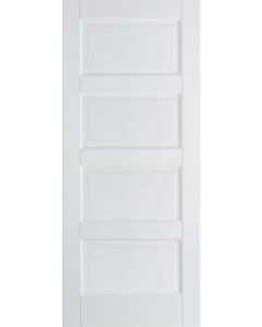 Contemporary 4 Panel White Primed Engineered Door