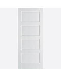 Contemporary 4 Panel White Primed Engineered Door