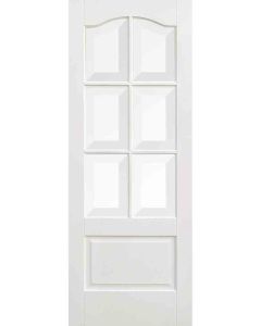 Kent Clear Bevelled Glazed White Primed Door