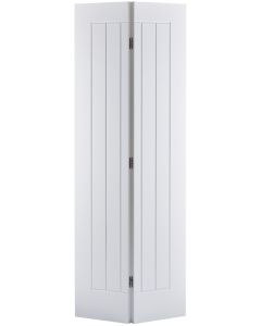 Mexicano White Primed Bi-Fold Door