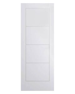 Smooth Ladder White Moulded Internal Door