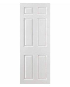 Smooth 6 Panel White Moulded Internal Door