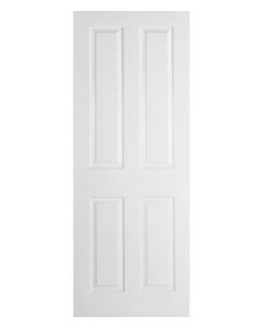 Textured 4 Panel White Moulded FD30 Internal Fire Door