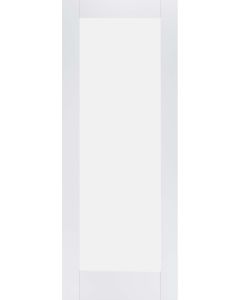 White Primed Pattern 10 Frosted Glazed Internal Door