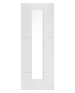 Santandor White Primed 1L Glazed Internal Door