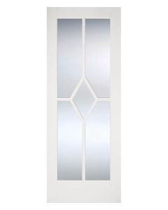 Reims 5 Panel Diamond White Primed Internal Glazed Door