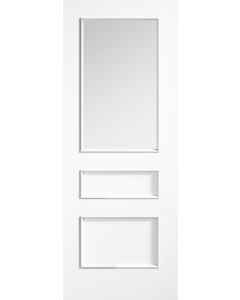 Toledo White Primed Clear Glazed Door