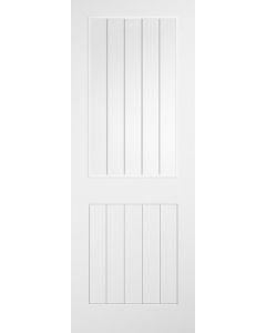 Cottage White Prefinished Laminate Glazed Door