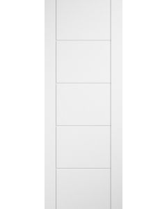 Ladder White Prefinished Laminate Fire Door