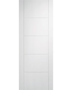 White Primed Linear Internal Door