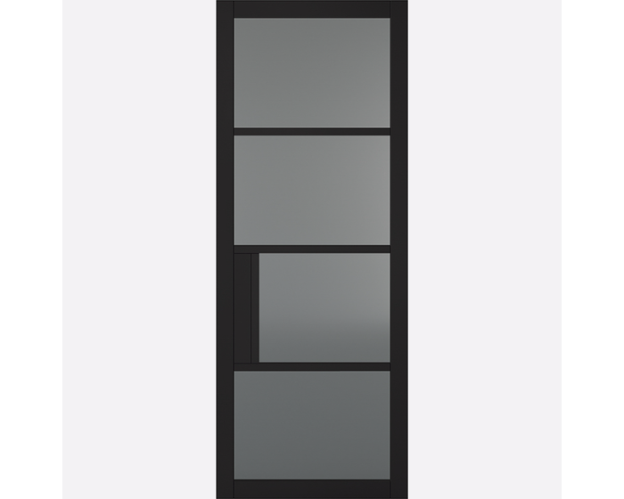Chelsea Prefinished Black Tinted Glazed Internal Door