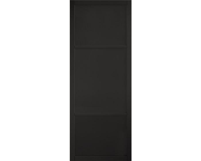 Sutton Black Prefinished 3 Panel Internal Door