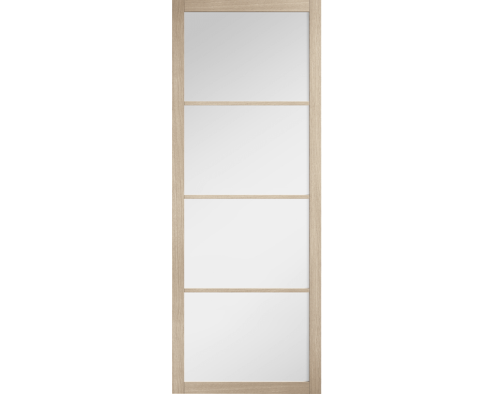 Soho 4L Prefinished Glazed Blonde Oak Door