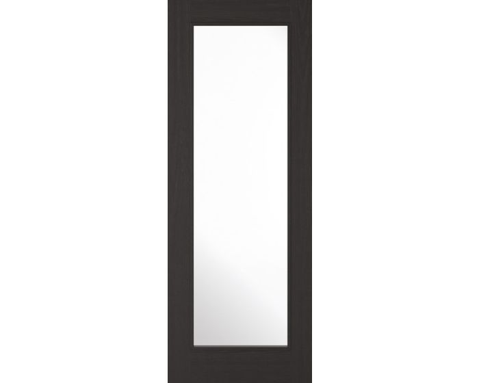Diez 1L Pre-Finished Charcoal Black Glazed Door