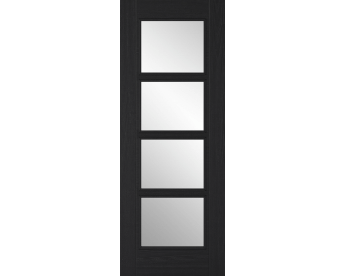 Vancouver 4L Pre-Finished Charcoal Black Fire Door