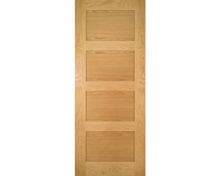 Bespoke Coventry Four Panel Shaker Oak Door