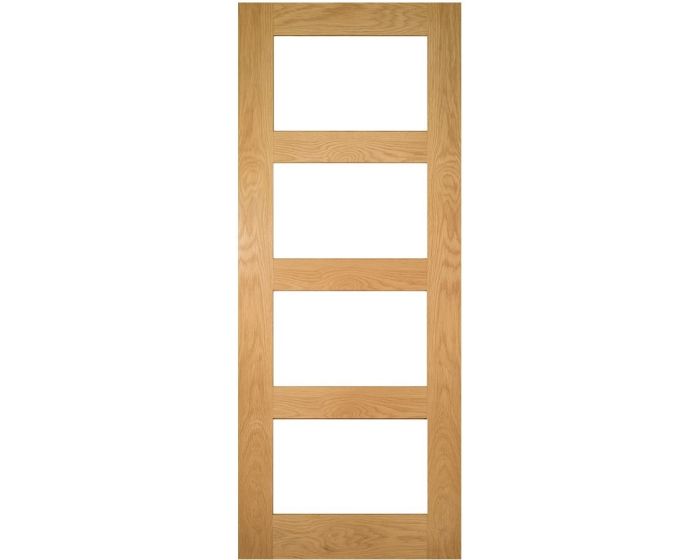 Coventry Unfinished Oak Glazed FD30 Fire Door
