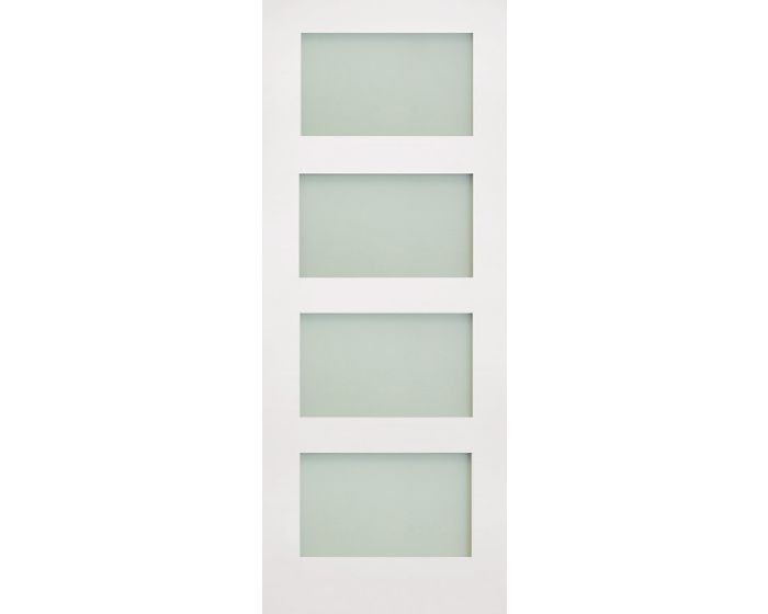 Coventry Internal White Primed Obsured Glazed Door
