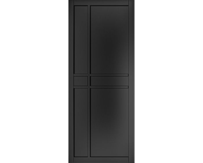 Dalston Black Prefinished Internal Door