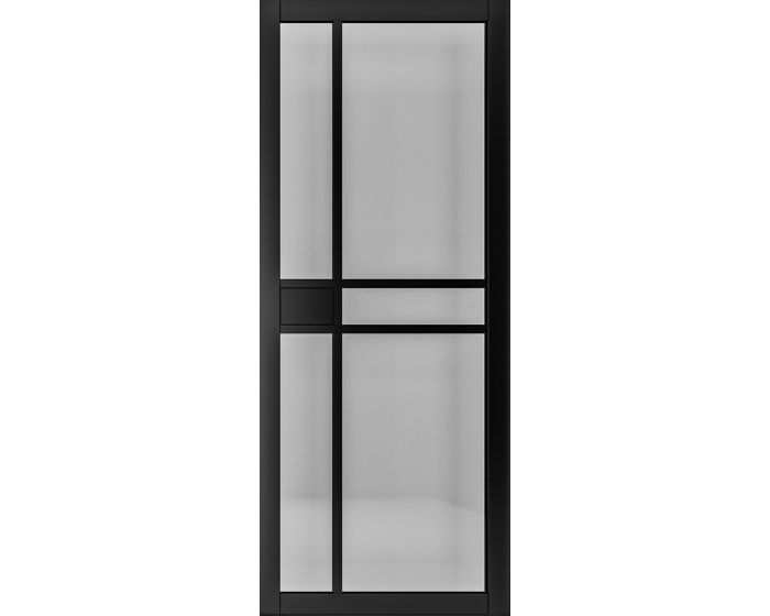 Dalston Black Prefinished Tinted Glazed Internal Door