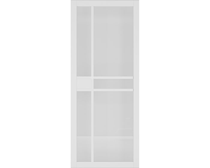 Dalston White Primed Clear Glazed Internal Door