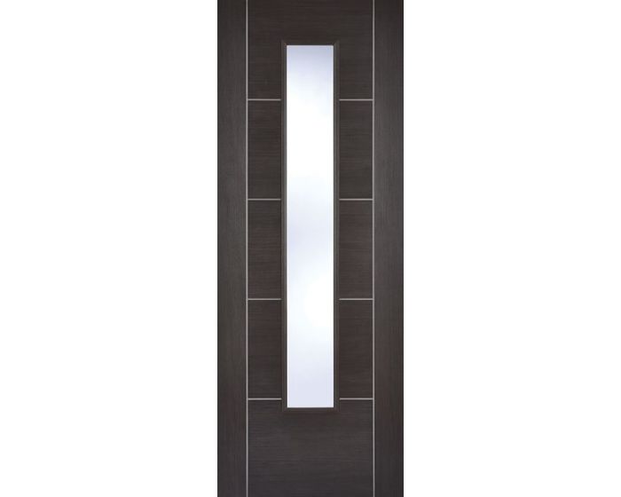 Vancouver Dark Grey Glazed Laminate Door