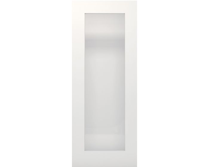 Denver White Primed Obscured Glazed Door