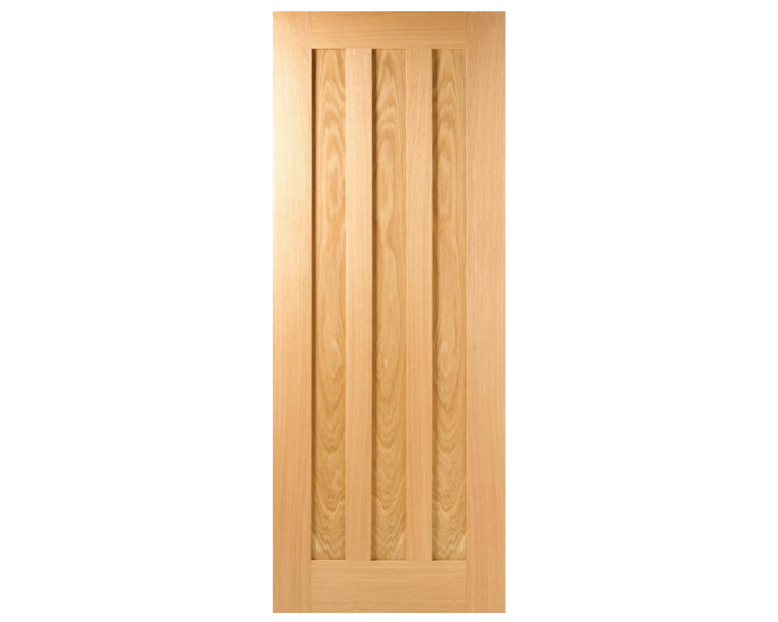 Idaho Three Panel Oak Door