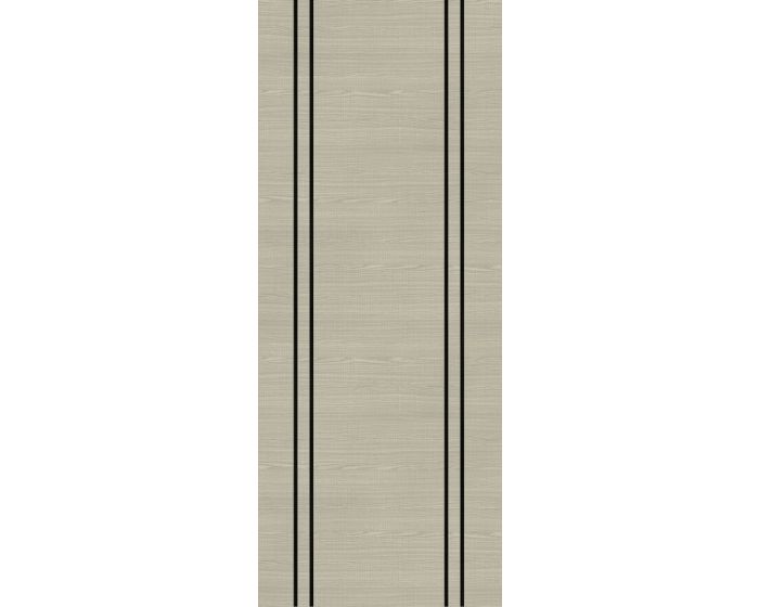 Light Grey Flush Vertical Inlay Prefinished Internal Door