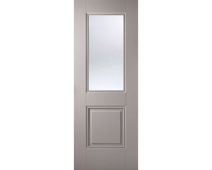 Arnhem Grey 2 Panel Internal Glazed Door
