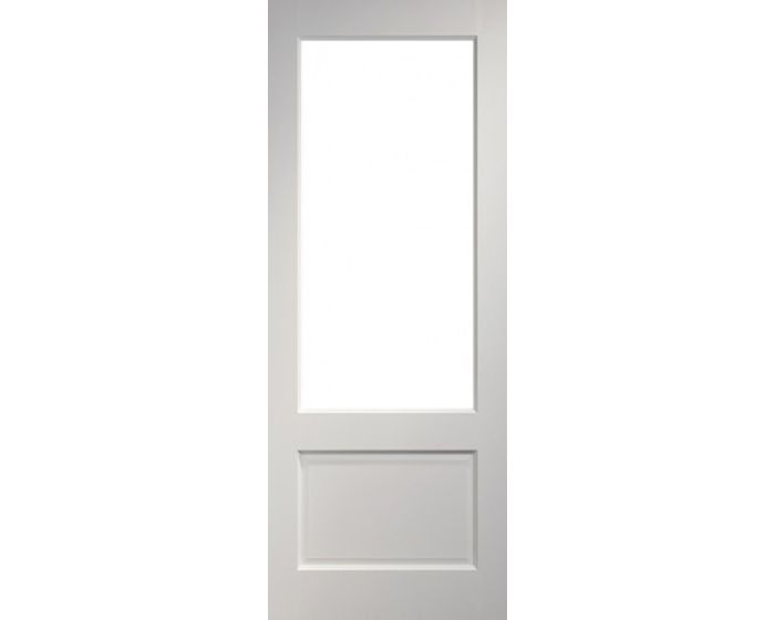 Madison White Primed Glazed Door