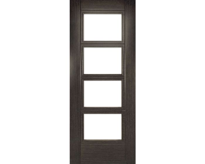 Montreal Glazed Dark Grey Ash Fire Door