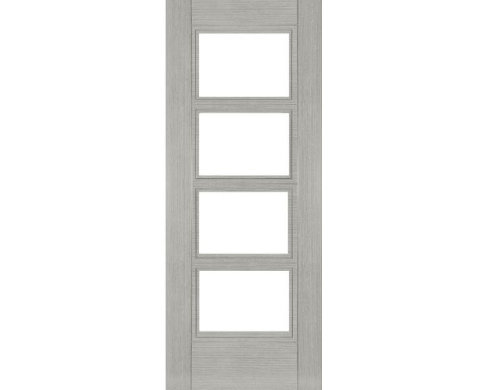 Montreal Glazed Prefinished Light Grey Ash Door
