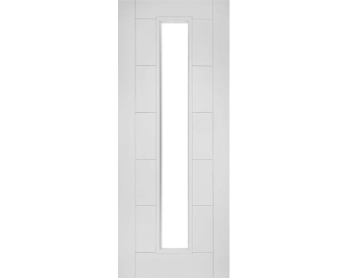 Seville Glazed White Primed Fire Door