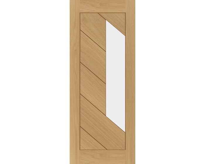 Torino Glazed Prefinished Oak Fire Door