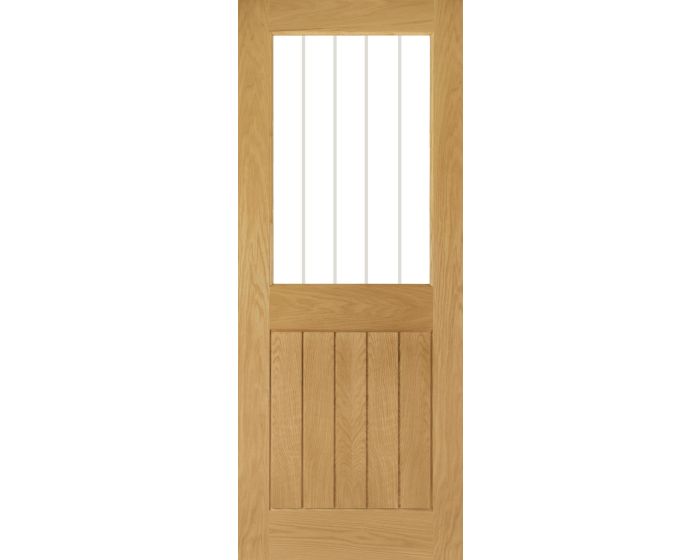 Mexicana Ely Prefinished Internal Oak 1L Glazed Door