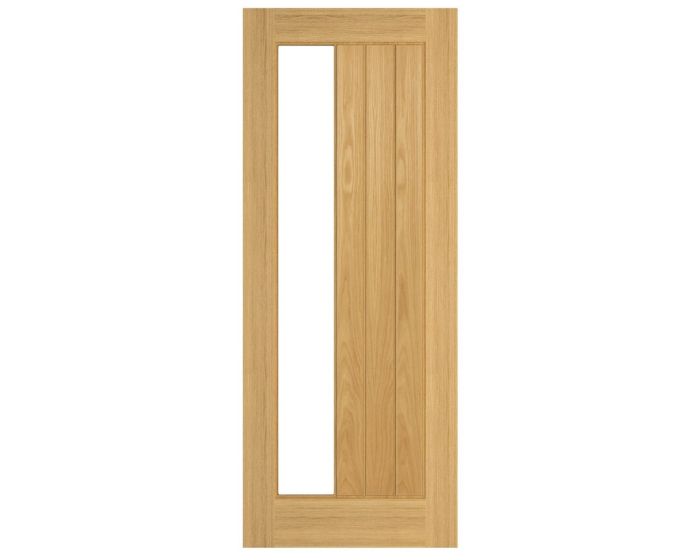 Ely Prefinished Oak 1SL Glazed Internal Door