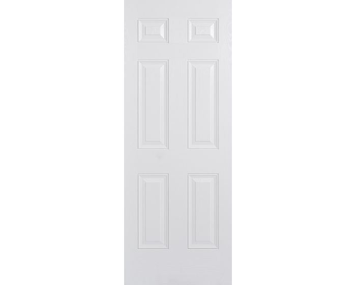 Colonial White 6 Panel GRP External Door