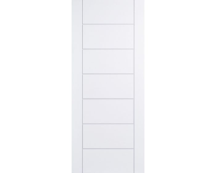 Modica White 7 Panel GRP External Door