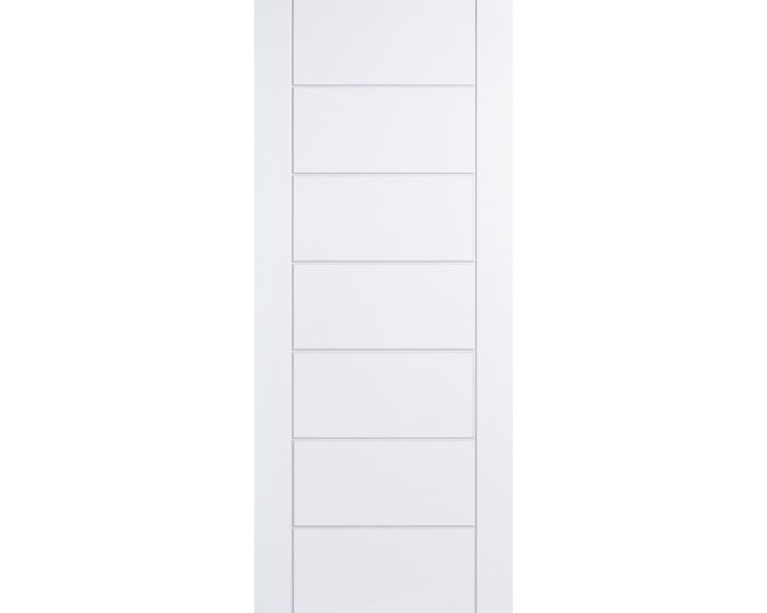 Modica White 7 Panel GRP External Door