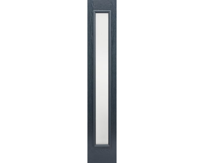 GRP Grey External Sidelight Foasted Glass