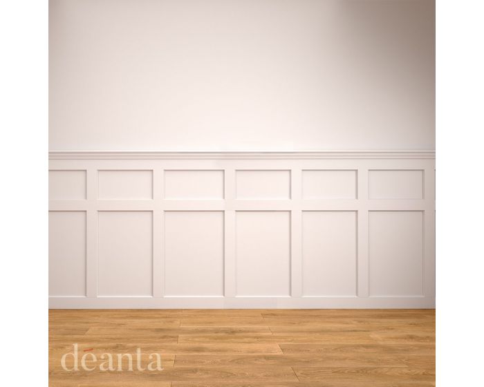 White Primed Hampton Wall Panelling 