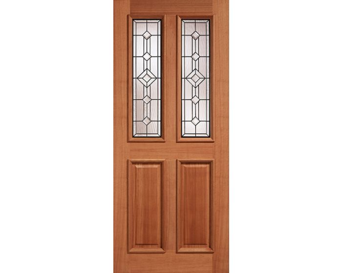 Derby Leaded Glazed 2L Hardwood External Door