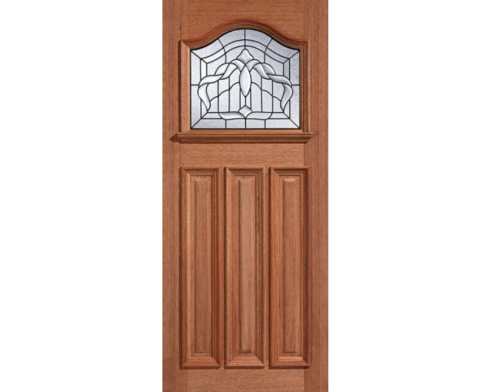 Estate Crown Leaded Glazed Hardwood External Door